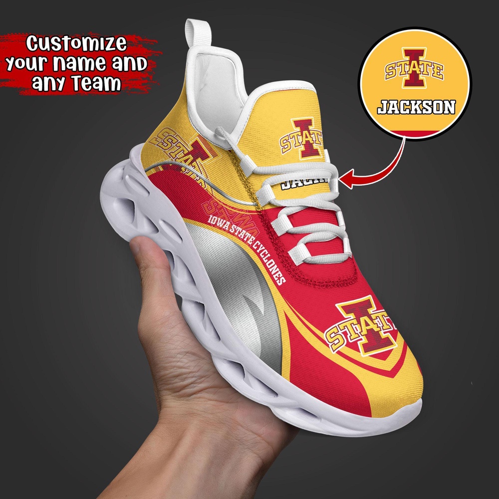 Customized NCAA Iowa State Cyclones Sneaker Max Soul Shoes Comfortable For Every Occasion Customized NCAA Iowa State Cyclones Sneaker Max Soul Shoes Comfortable For Every Occasion
