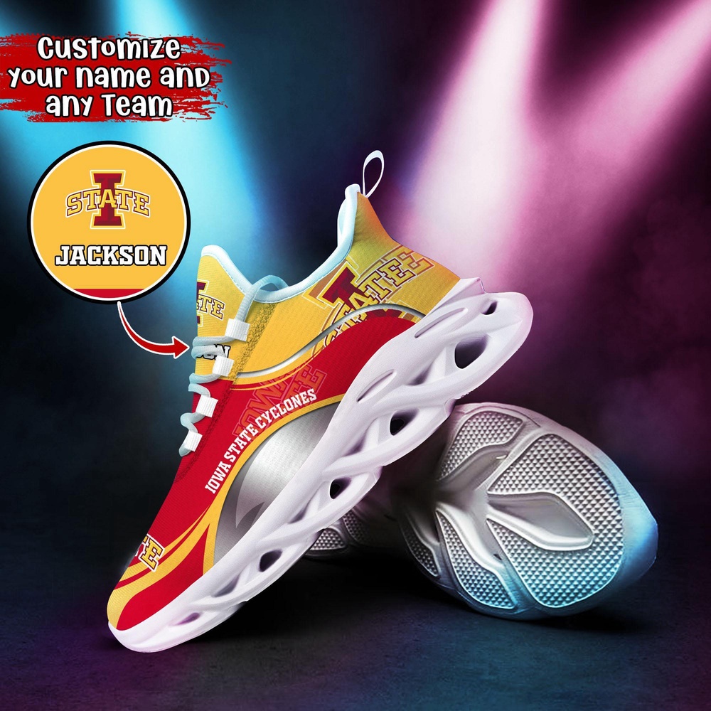 Customized NCAA Iowa State Cyclones Sneaker Max Soul Shoes Comfortable For Every Occasion Customized NCAA Iowa State Cyclones Sneaker Max Soul Shoes Comfortable For Every Occasion