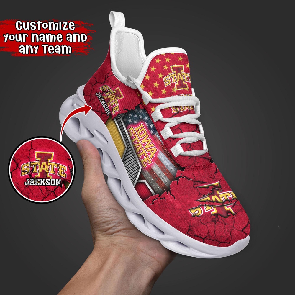 Customized NCAA Iowa State Cyclones Sneaker Max Soul Shoes Sneaker Elegance Fusion Customized NCAA Iowa State Cyclones Sneaker Max Soul Shoes Sneaker Elegance Fusion