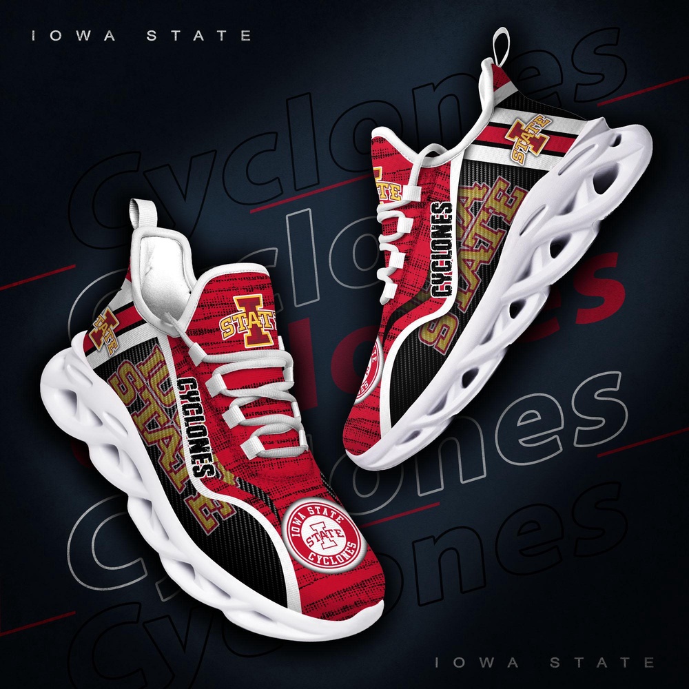 Customized NCAA Iowa State Cyclones Sneaker Max Soul Shoes Sole Elegance Walk Customized NCAA Iowa State Cyclones Sneaker Max Soul Shoes Sole Elegance Walk
