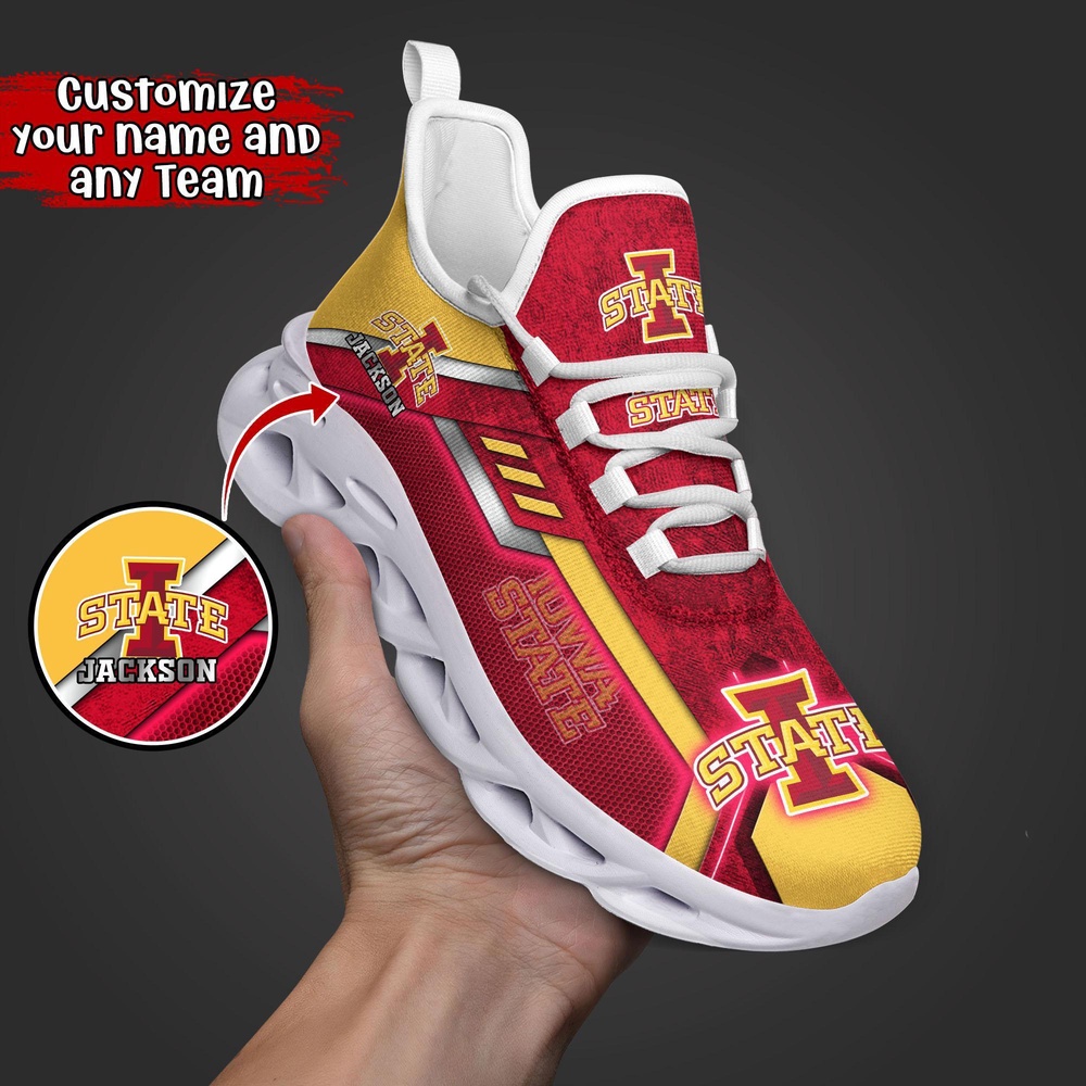 Customized NCAA Iowa State Cyclones Sneaker Max Soul Shoes Soulful Steps Customized NCAA Iowa State Cyclones Sneaker Max Soul Shoes Soulful Steps