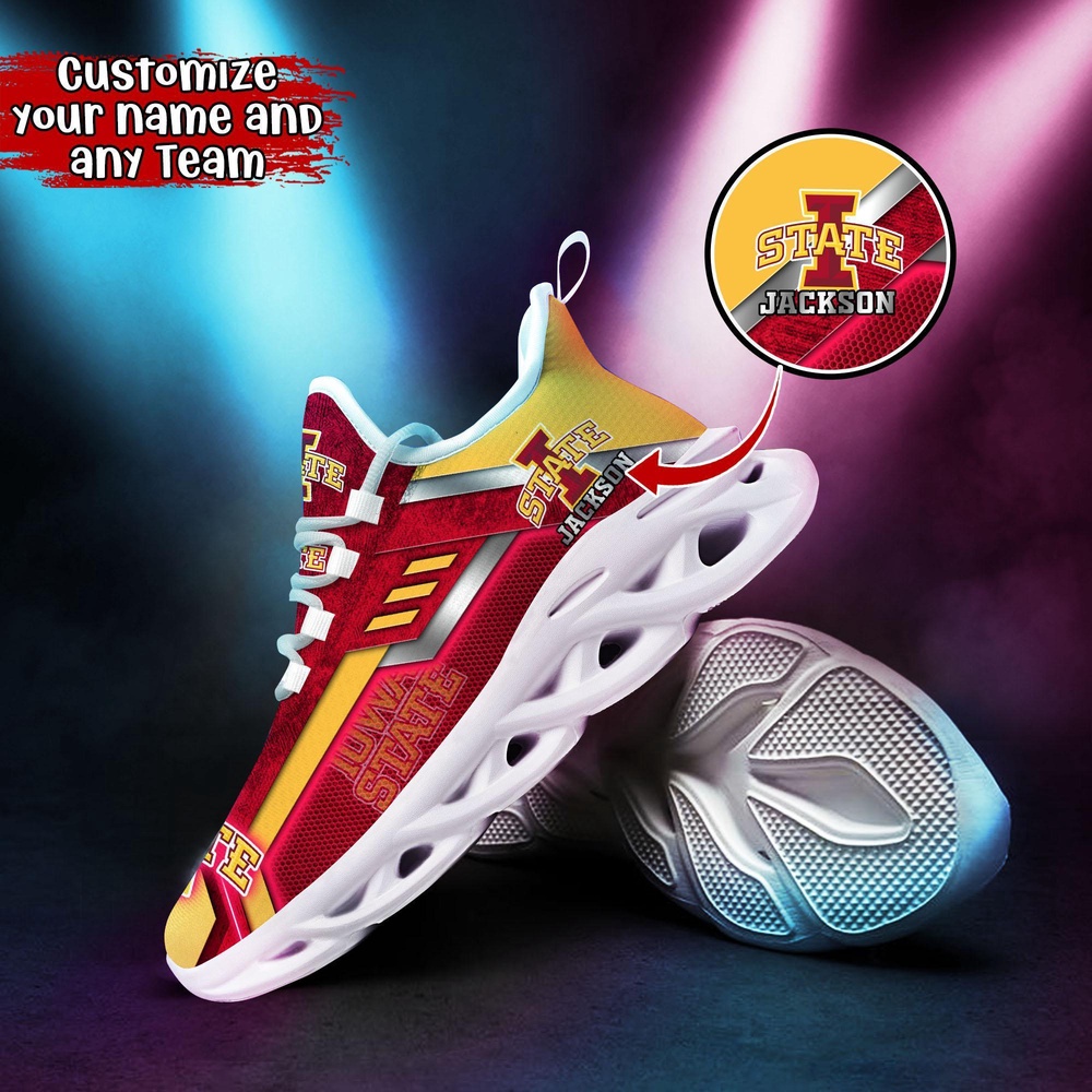 Customized NCAA Iowa State Cyclones Sneaker Max Soul Shoes Soulful Steps Customized NCAA Iowa State Cyclones Sneaker Max Soul Shoes Soulful Steps