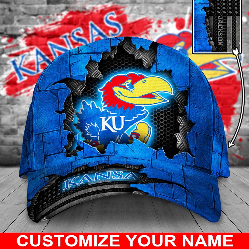Customized NCAA Kansas Jayhawks Baseball Cap Champion Comfort Fashion Customized NCAA Kansas Jayhawks Baseball Cap Champion Comfort Fashion
