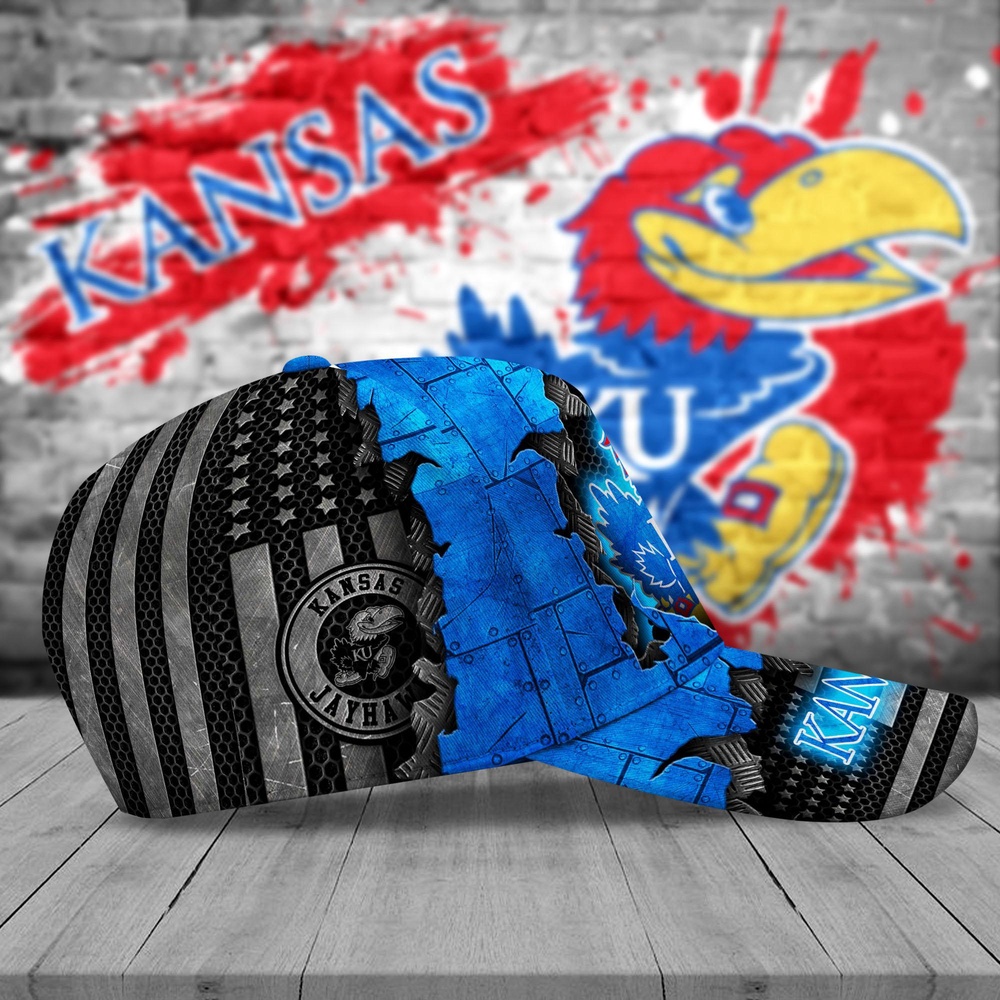 Customized NCAA Kansas Jayhawks Baseball Cap Champion Comfort Fashion Customized NCAA Kansas Jayhawks Baseball Cap Champion Comfort Fashion