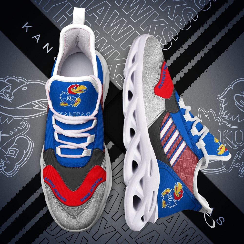 Customized NCAA Kansas Jayhawks Sneaker Max Soul Shoes Stride Elegance Parade Customized NCAA Kansas Jayhawks Sneaker Max Soul Shoes Stride Elegance Parade
