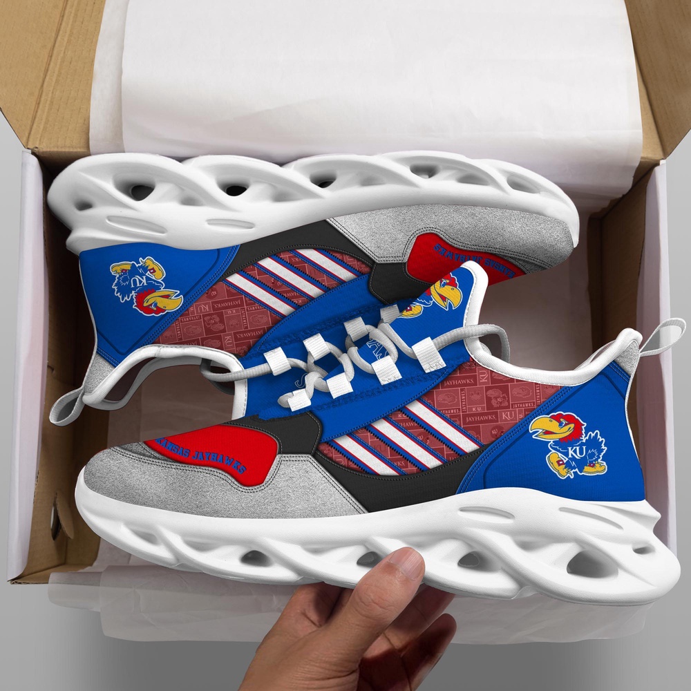 Customized NCAA Kansas Jayhawks Sneaker Max Soul Shoes Stride Elegance Parade Customized NCAA Kansas Jayhawks Sneaker Max Soul Shoes Stride Elegance Parade