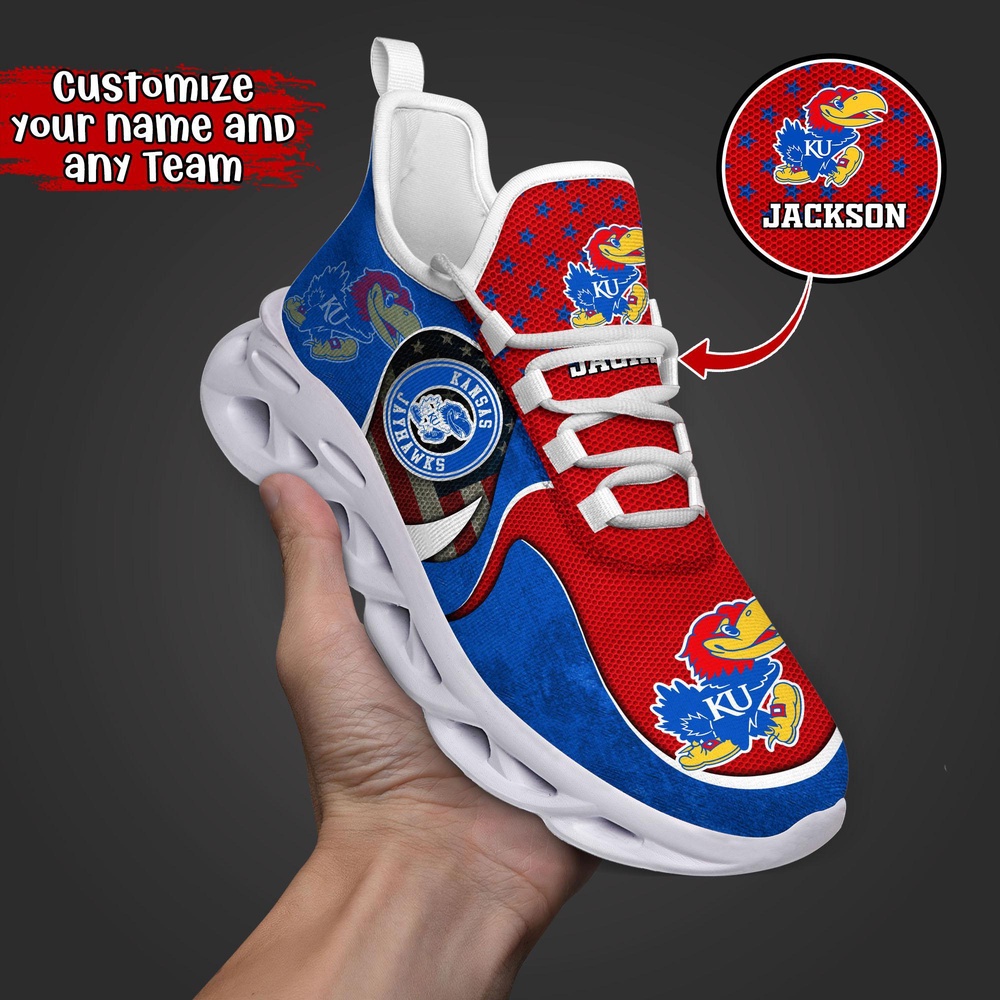 Customized NCAA Kansas Jayhawks Sneaker Max Soul Shoes Stride Glamorous Soul Customized NCAA Kansas Jayhawks Sneaker Max Soul Shoes Stride Glamorous Soul