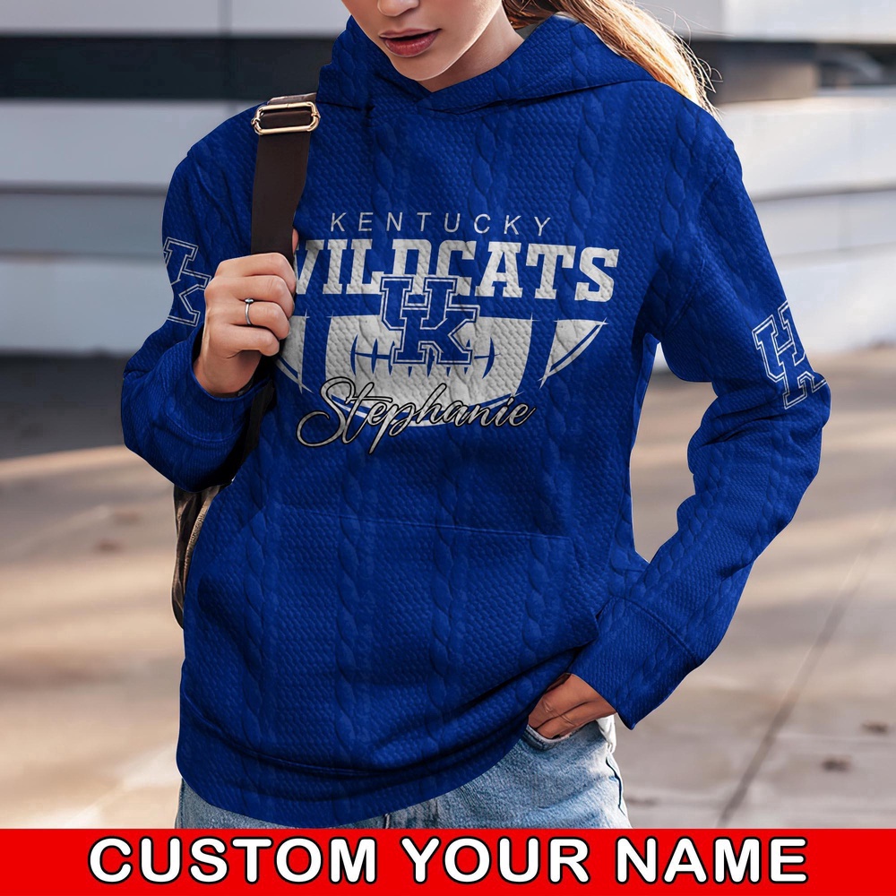 Customized NCAA Kentucky Wildcats Hoodie 3D Athletic Elegance For Fans Customized NCAA Kentucky Wildcats Hoodie 3D Athletic Elegance For Fans