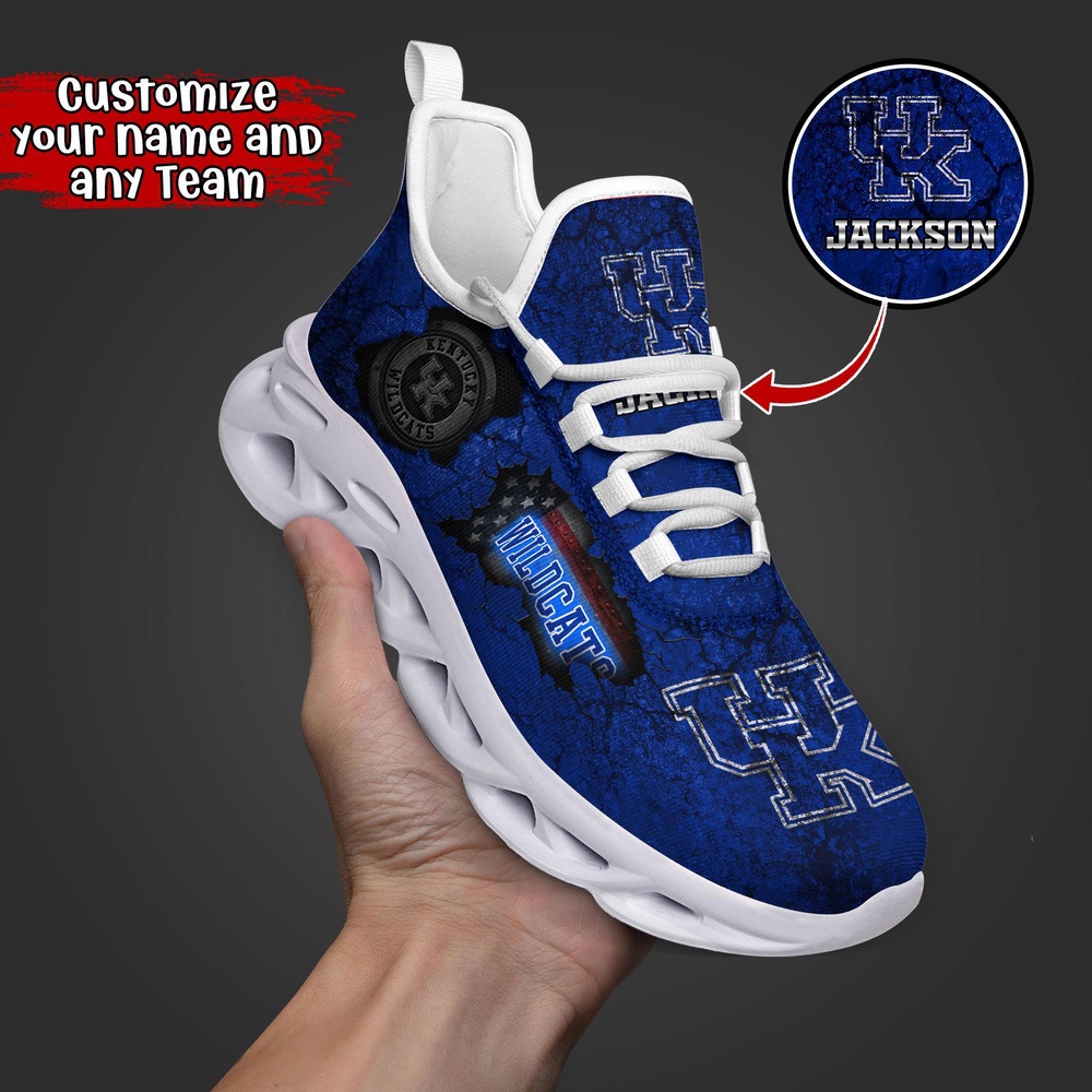 Customized NCAA Kentucky Wildcats Sneaker Max Soul Shoes Max Comfort Glide