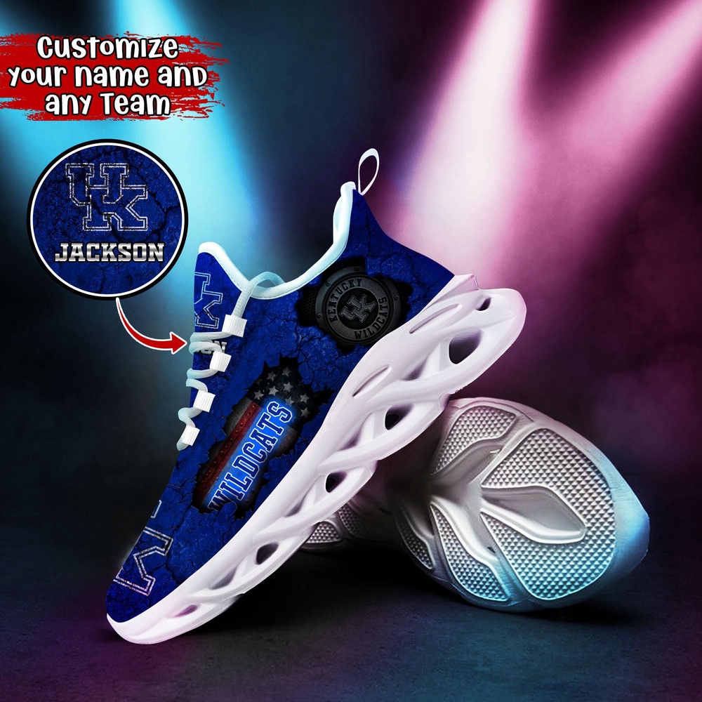 Customized NCAA Kentucky Wildcats Sneaker Max Soul Shoes Max Comfort Glide