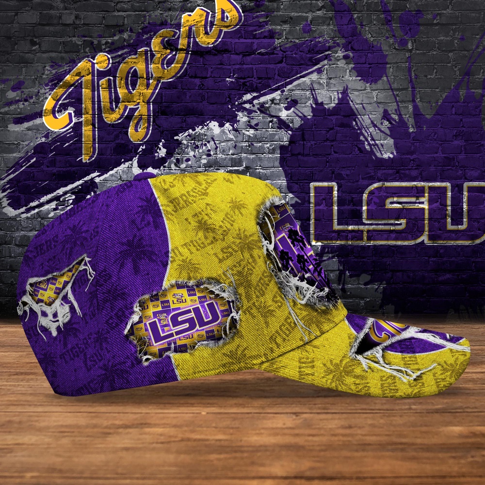 Customized NCAA LSU TIGERS Baseball Cap Sporty Elegance Vibes