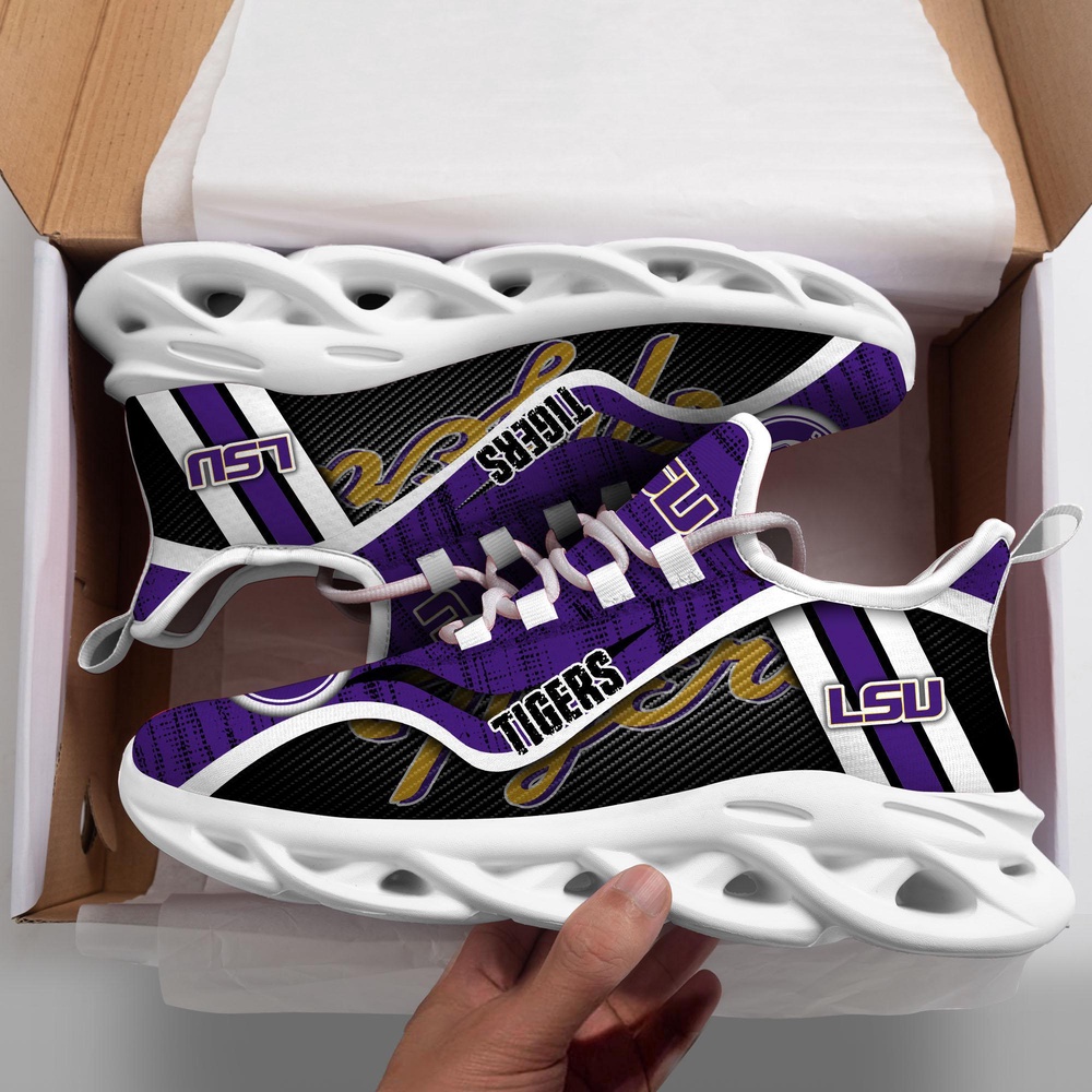 Customized NCAA LSU TIGERS Sneaker Max Soul Shoes Stride Into Elegance Customized NCAA LSU TIGERS Sneaker Max Soul Shoes Stride Into Elegance