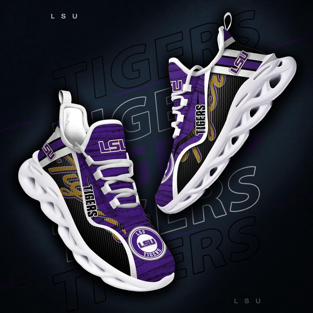 Customized NCAA LSU TIGERS Sneaker Max Soul Shoes Stride Into Elegance Customized NCAA LSU TIGERS Sneaker Max Soul Shoes Stride Into Elegance