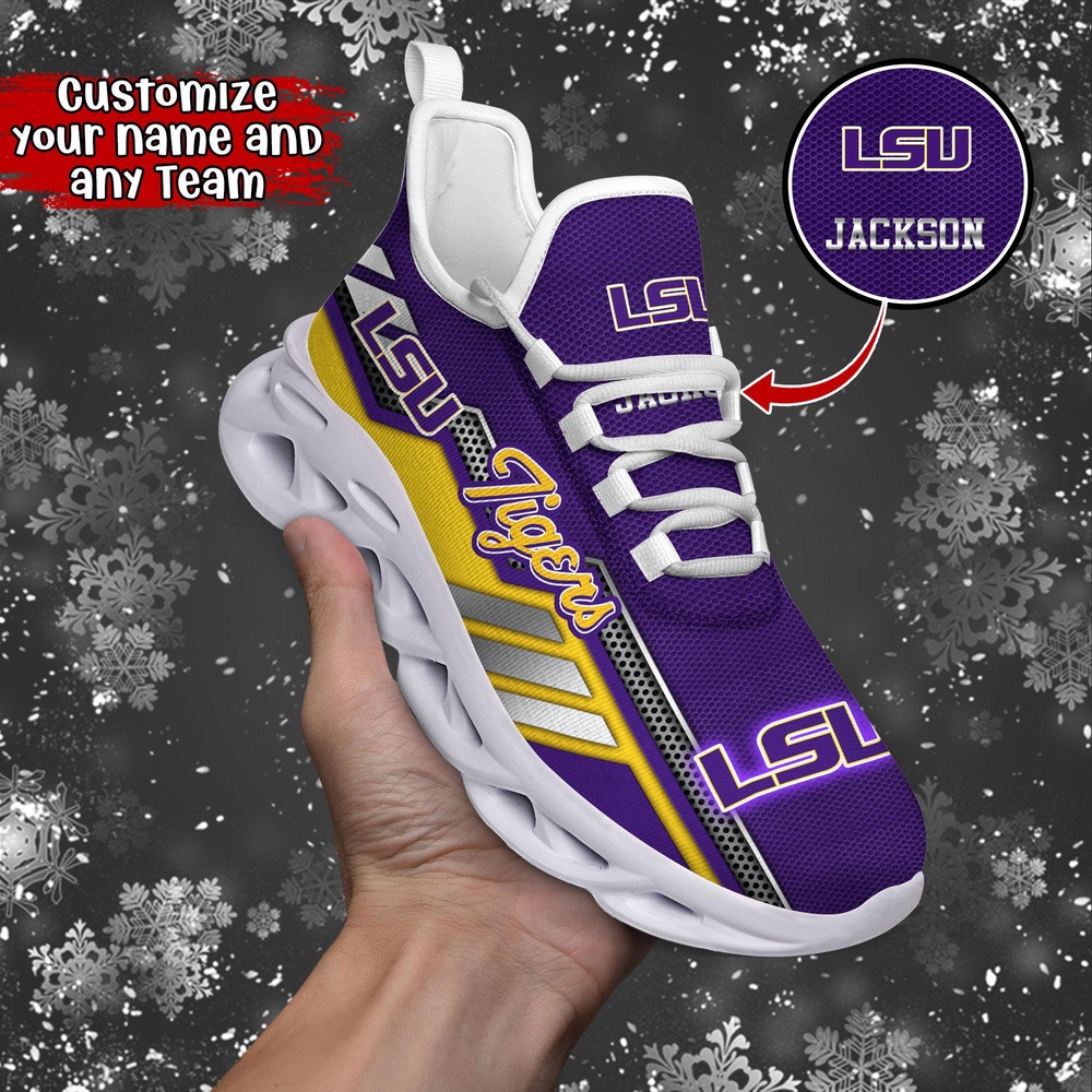 Customized NCAA LSU TIGERS Sneaker Max Soul Shoes Stride Stylishly Customized NCAA LSU TIGERS Sneaker Max Soul Shoes Stride Stylishly