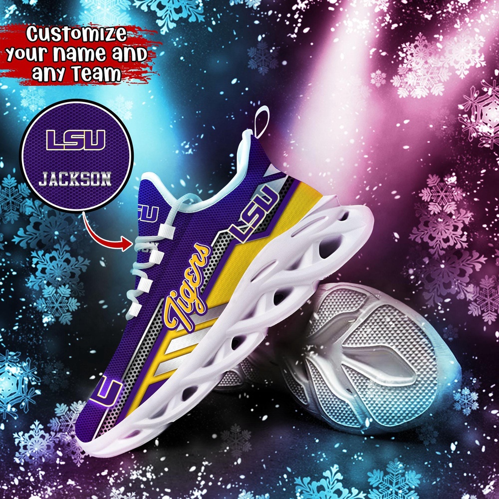 Customized NCAA LSU TIGERS Sneaker Max Soul Shoes Stride Stylishly Customized NCAA LSU TIGERS Sneaker Max Soul Shoes Stride Stylishly