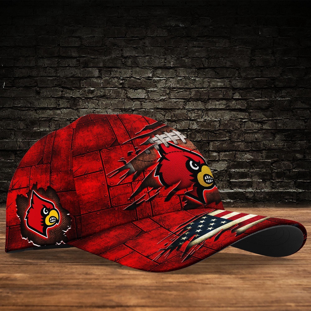 Customized NCAA Louisville Cardinals Baseball Cap Forward Streetwear Vibes Customized NCAA Louisville Cardinals Baseball Cap Forward Streetwear Vibes