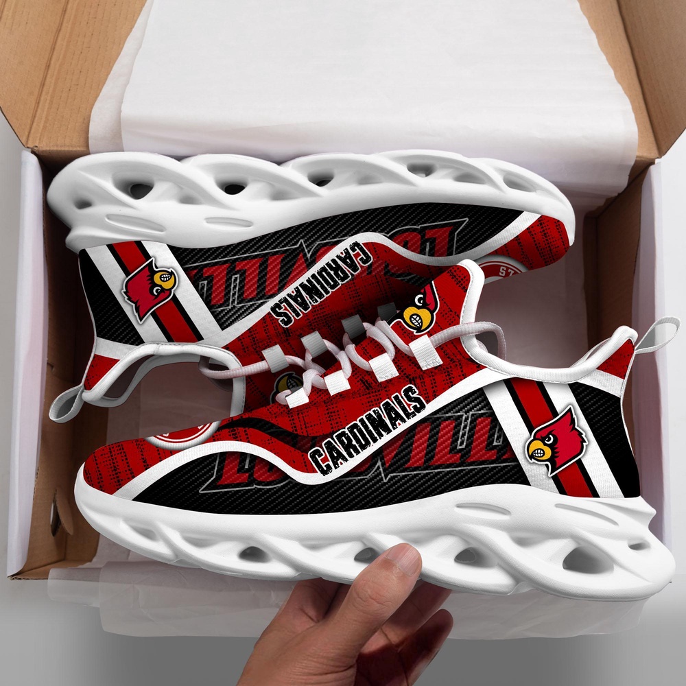 Customized NCAA Louisville Cardinals Sneaker Max Soul Shoes Sole Elegance Walk Customized NCAA Louisville Cardinals Sneaker Max Soul Shoes Sole Elegance Walk