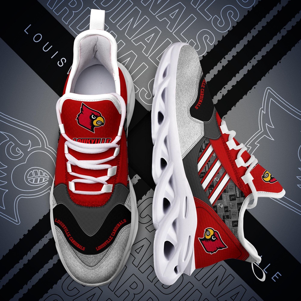 Customized NCAA Louisville Cardinals Sneaker Max Soul Shoes Stride Elegance Parade