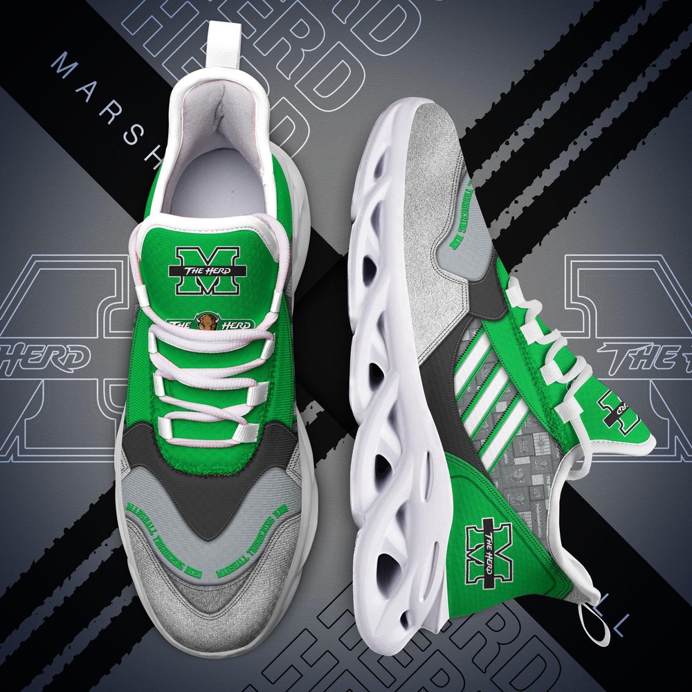 Customized NCAA Marshall Thundering Herd Sneaker Max Soul Shoes Kick Bliss Parade