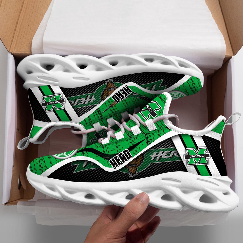 Customized NCAA Marshall Thundering Herd Sneaker Max Soul Shoes Stride Glamour Customized NCAA Marshall Thundering Herd Sneaker Max Soul Shoes Stride Glamour