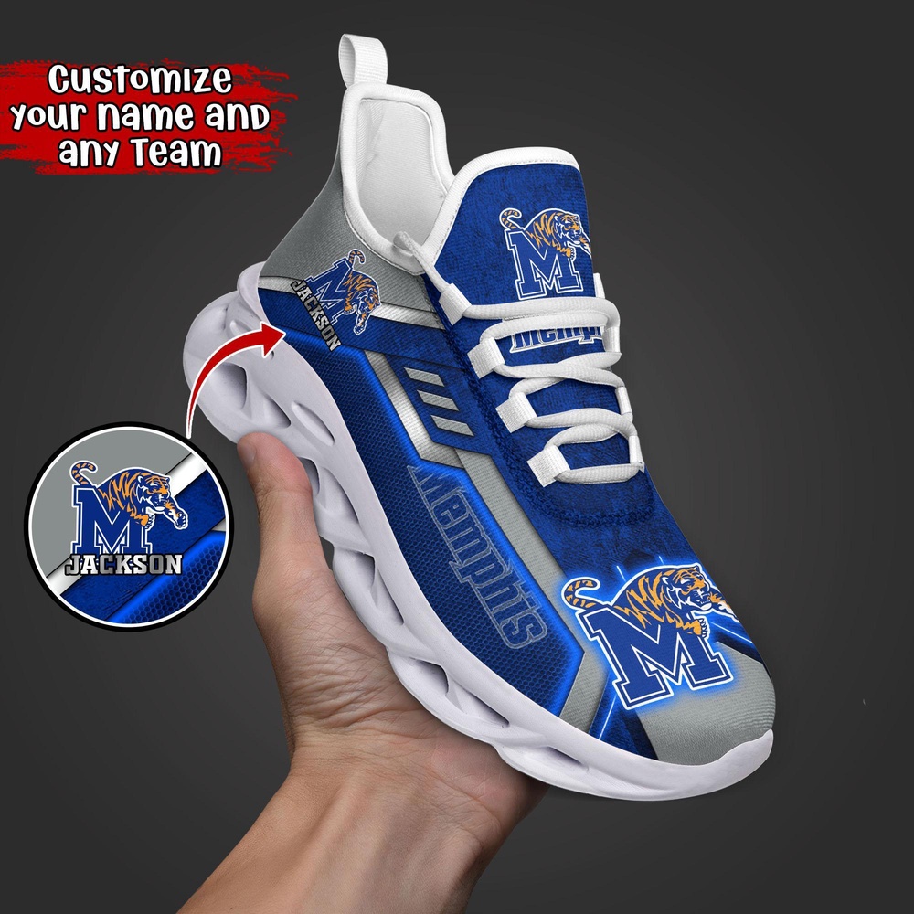 Customized NCAA Memphis Tigers Sneaker Max Soul Shoes Soulful Stride