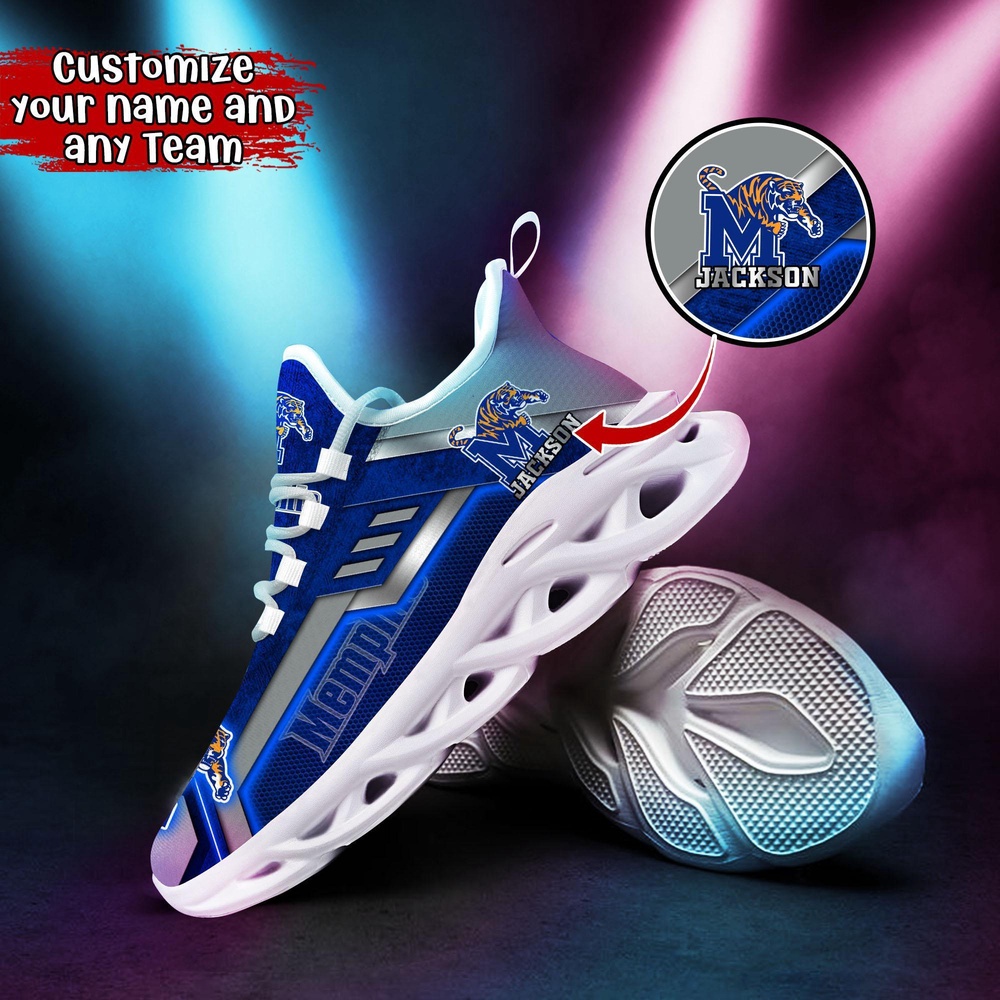 Customized NCAA Memphis Tigers Sneaker Max Soul Shoes Soulful Stride