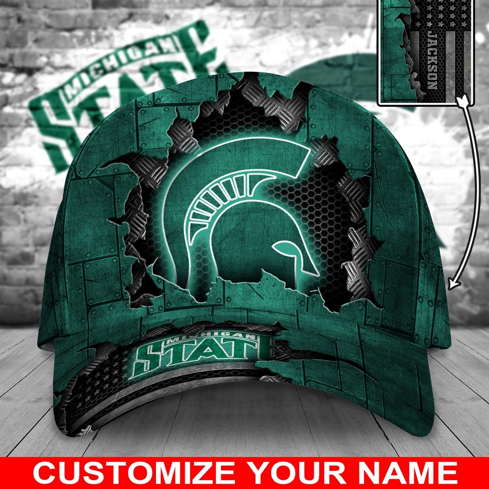 Customized NCAA Michigan State Spartans Baseball Cap Glamorous Hat Bliss Customized NCAA Michigan State Spartans Baseball Cap Glamorous Hat Bliss