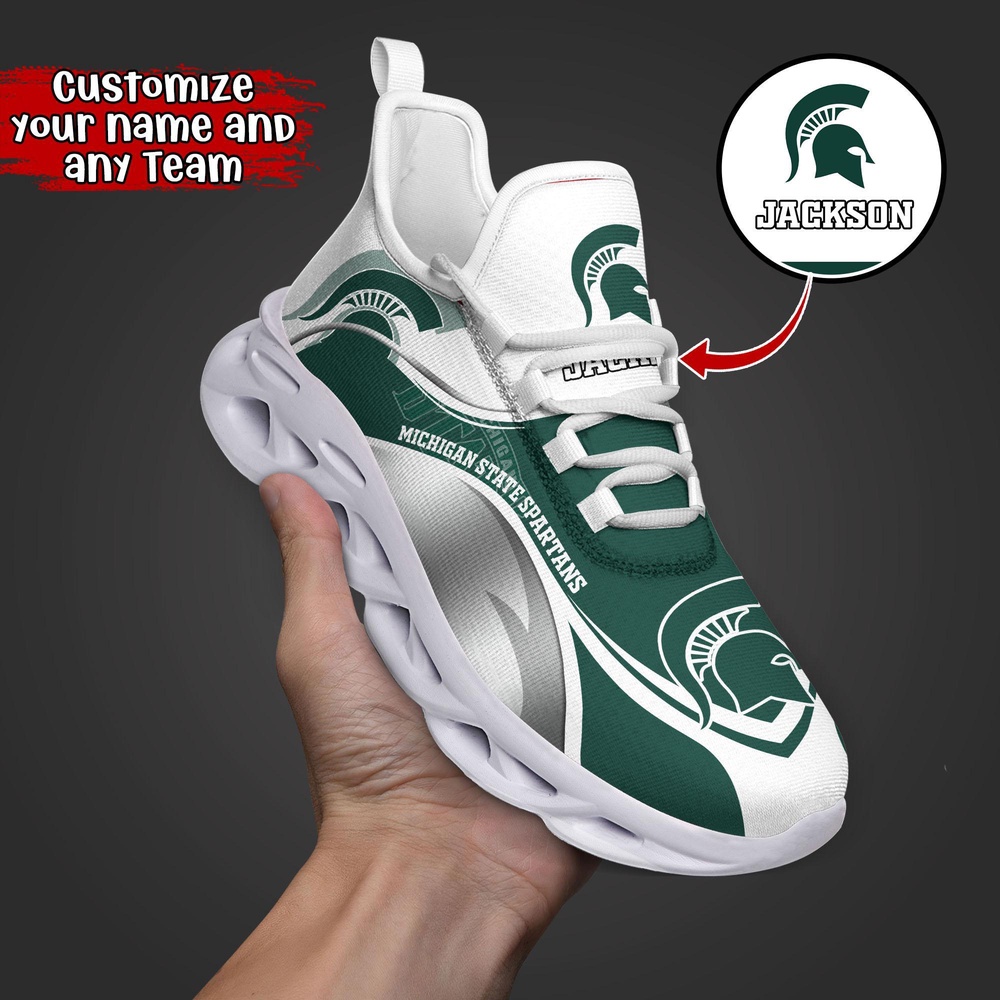Customized NCAA Michigan State Spartans Sneaker Max Soul Shoes Max Soul Motion Customized NCAA Michigan State Spartans Sneaker Max Soul Shoes Max Soul Motion