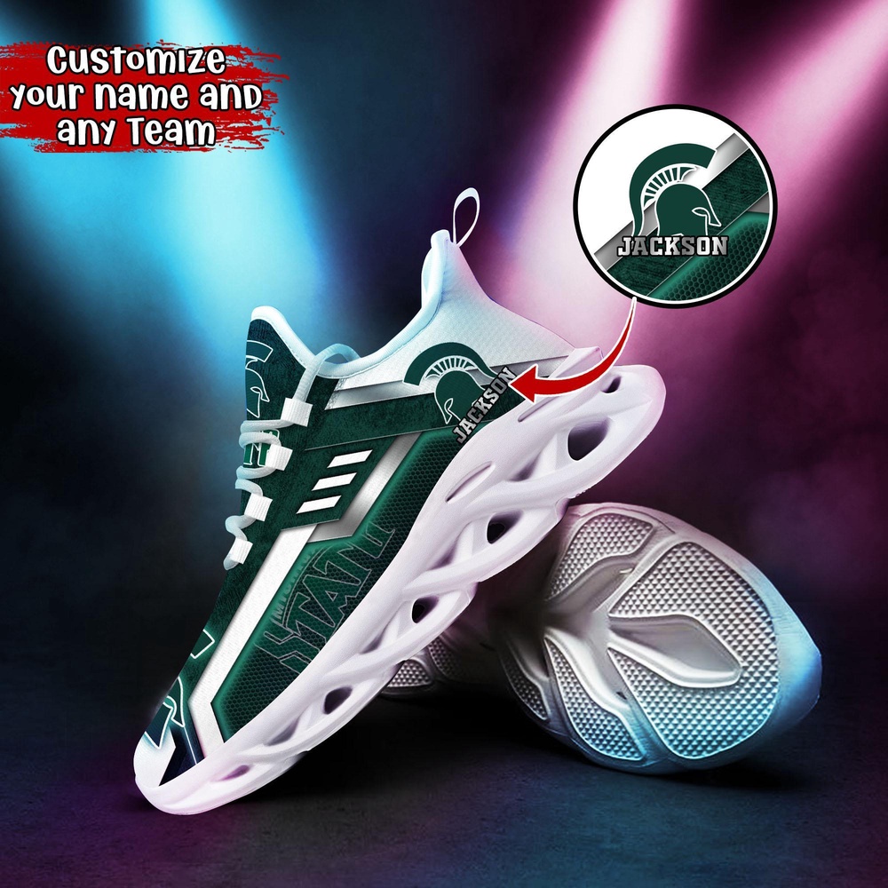 Customized NCAA Michigan State Spartans Sneaker Max Soul Shoes Soulful Stride Customized NCAA Michigan State Spartans Sneaker Max Soul Shoes Soulful Stride