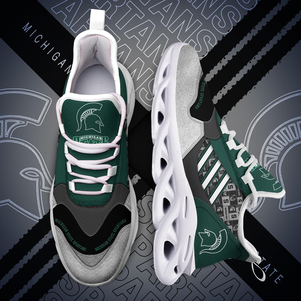 Customized NCAA Michigan State Spartans Sneaker Max Soul Shoes Sporty Soul Customized NCAA Michigan State Spartans Sneaker Max Soul Shoes Sporty Soul