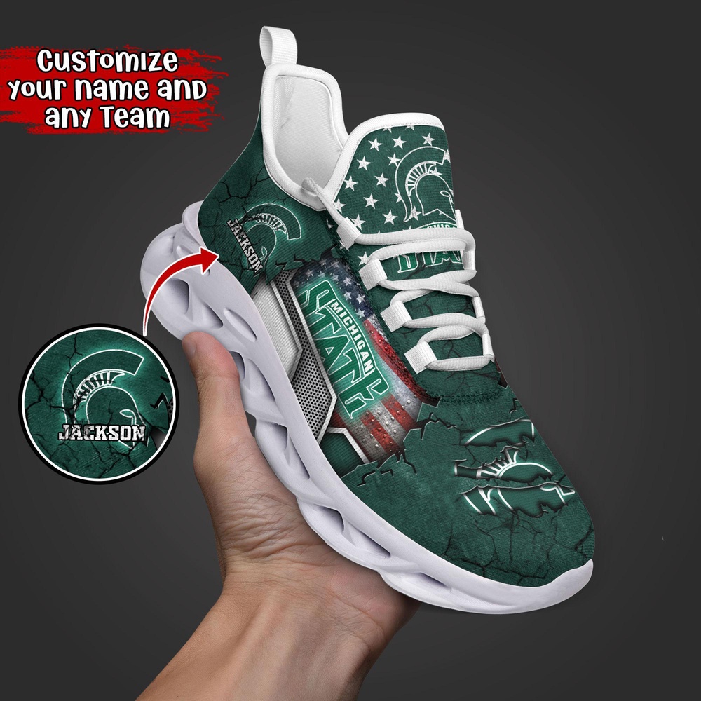 Customized NCAA Michigan State Spartans Sneaker Max Soul Shoes Stride In Style Customized NCAA Michigan State Spartans Sneaker Max Soul Shoes Stride In Style
