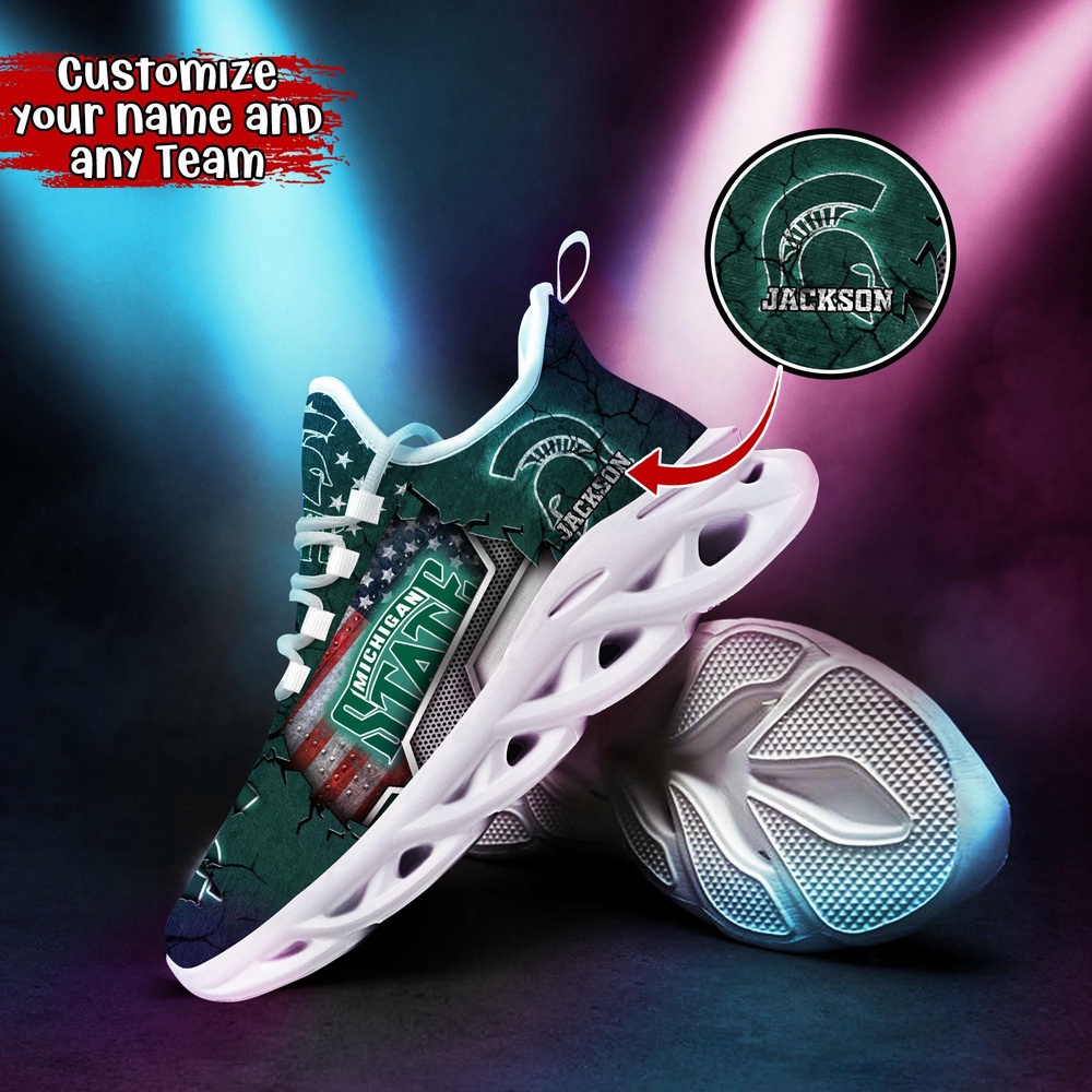 Customized NCAA Michigan State Spartans Sneaker Max Soul Shoes Stride In Style Customized NCAA Michigan State Spartans Sneaker Max Soul Shoes Stride In Style