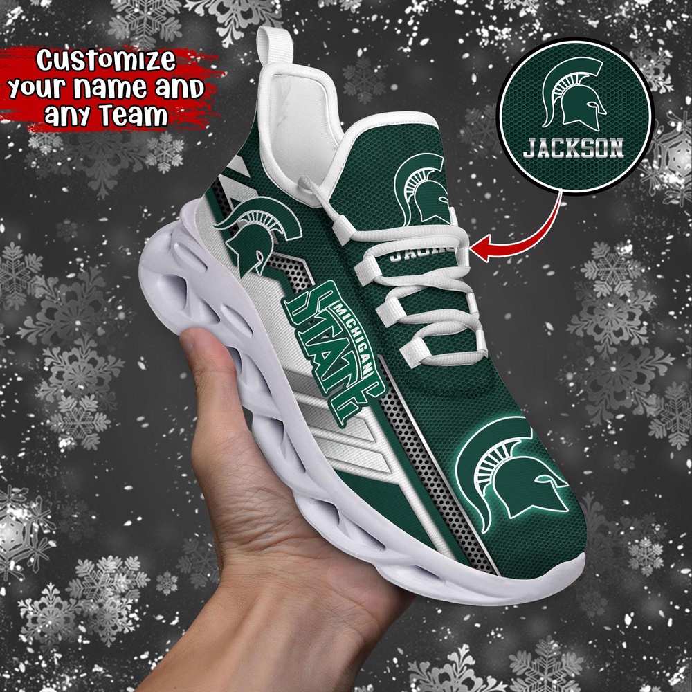 Customized NCAA Michigan State Spartans Sneaker Max Soul Shoes Stride Stylishly