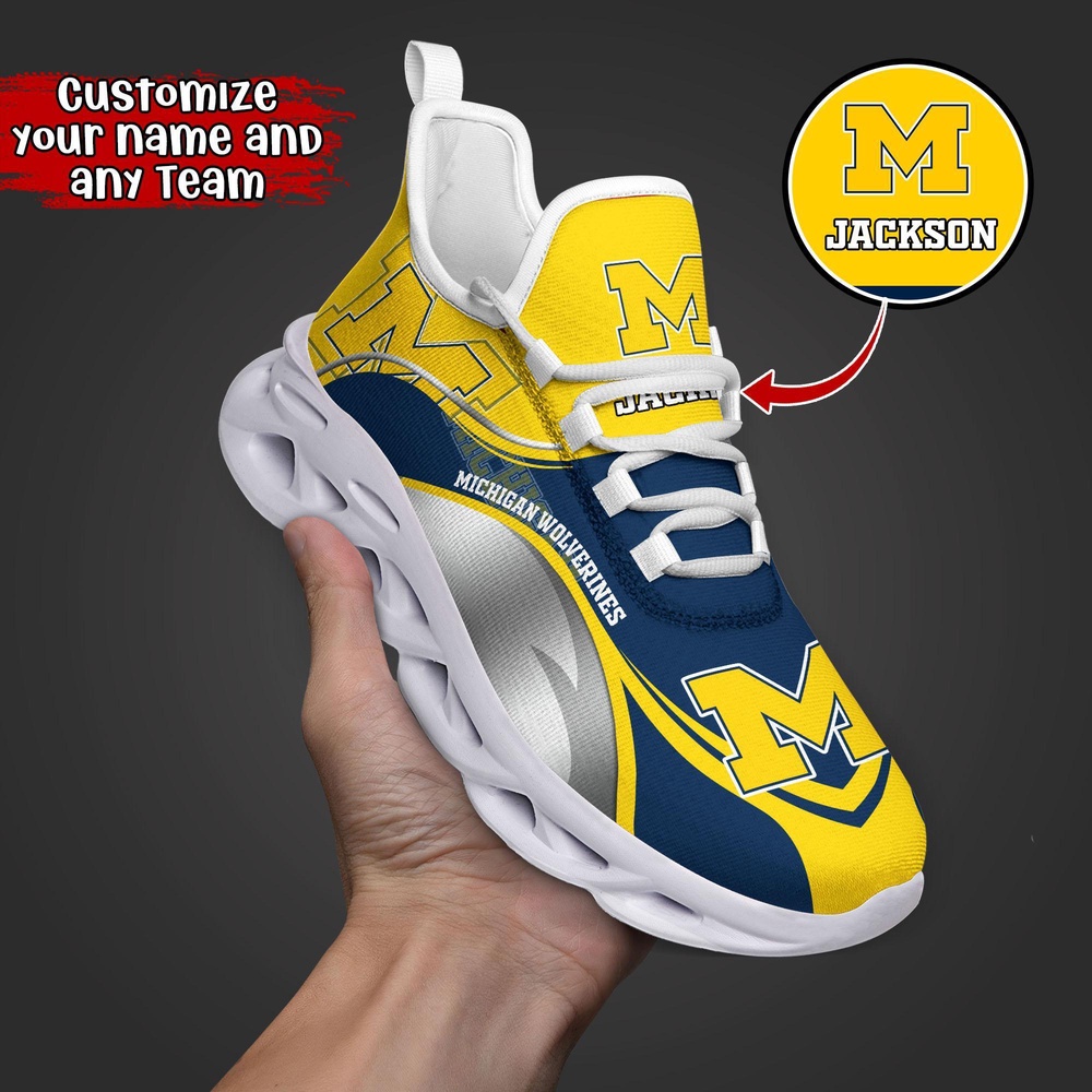Customized NCAA Michigan Wolverines Sneaker Max Soul Shoes Comfortable For Every Occasion Customized NCAA Michigan Wolverines Sneaker Max Soul Shoes Comfortable For Every Occasion