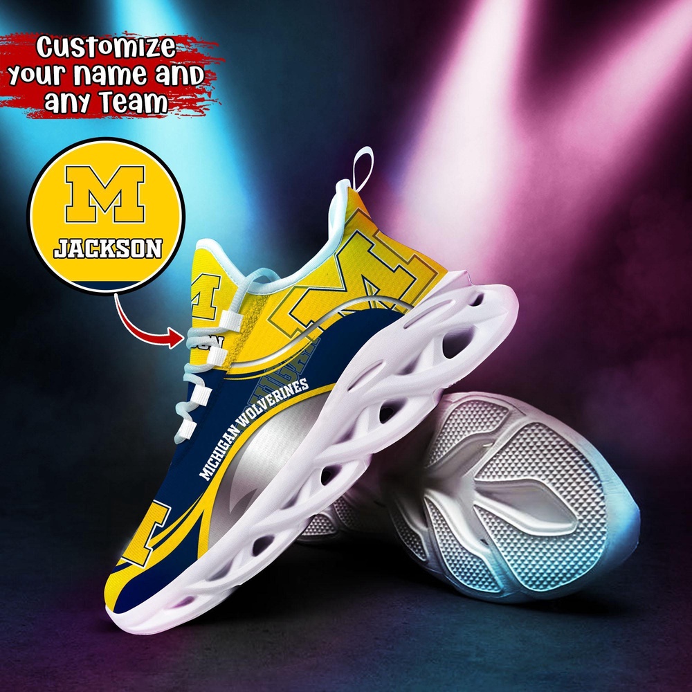 Customized NCAA Michigan Wolverines Sneaker Max Soul Shoes Comfortable For Every Occasion Customized NCAA Michigan Wolverines Sneaker Max Soul Shoes Comfortable For Every Occasion