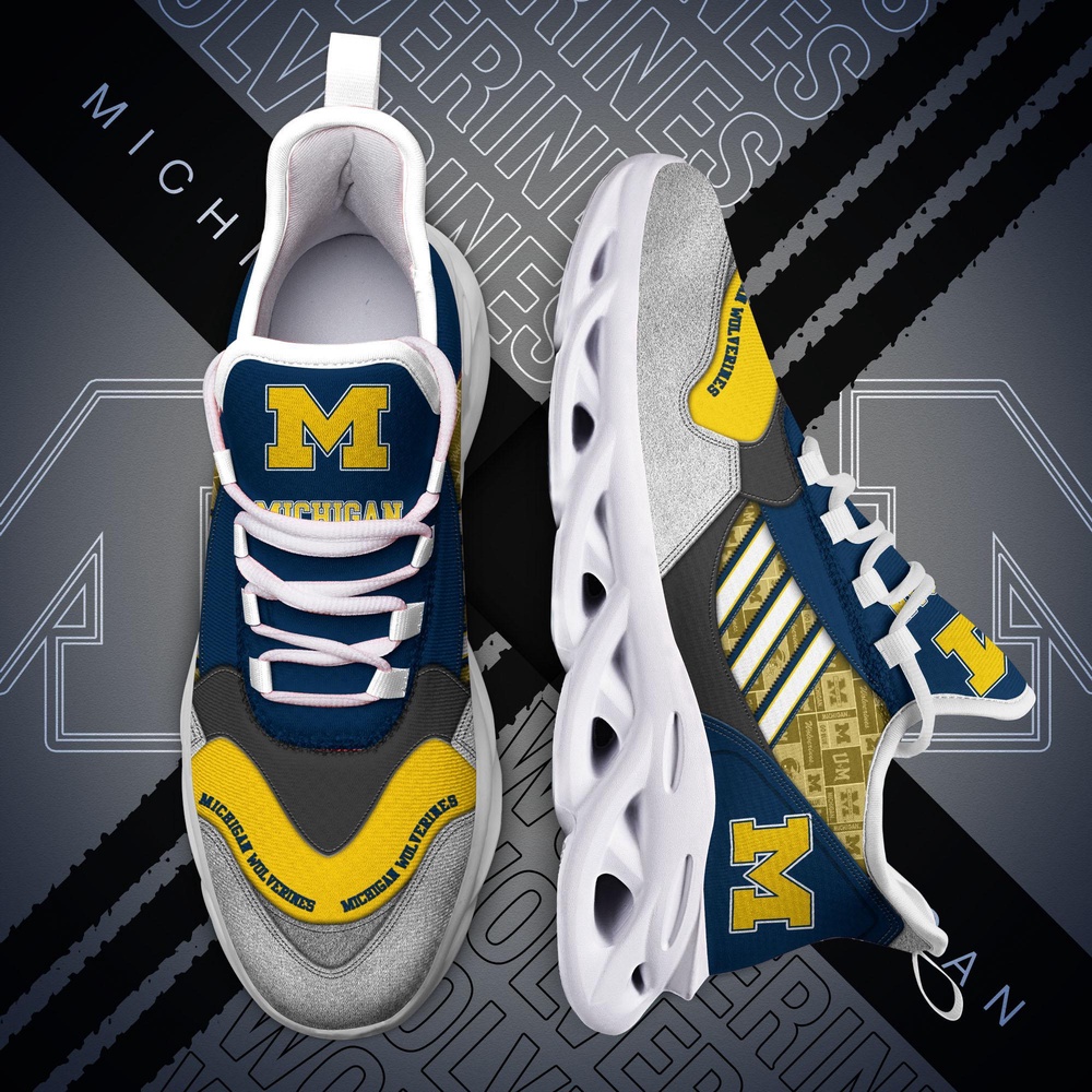Customized NCAA Michigan Wolverines Sneaker Max Soul Shoes Stride Elegance Parade Customized NCAA Michigan Wolverines Sneaker Max Soul Shoes Stride Elegance Parade