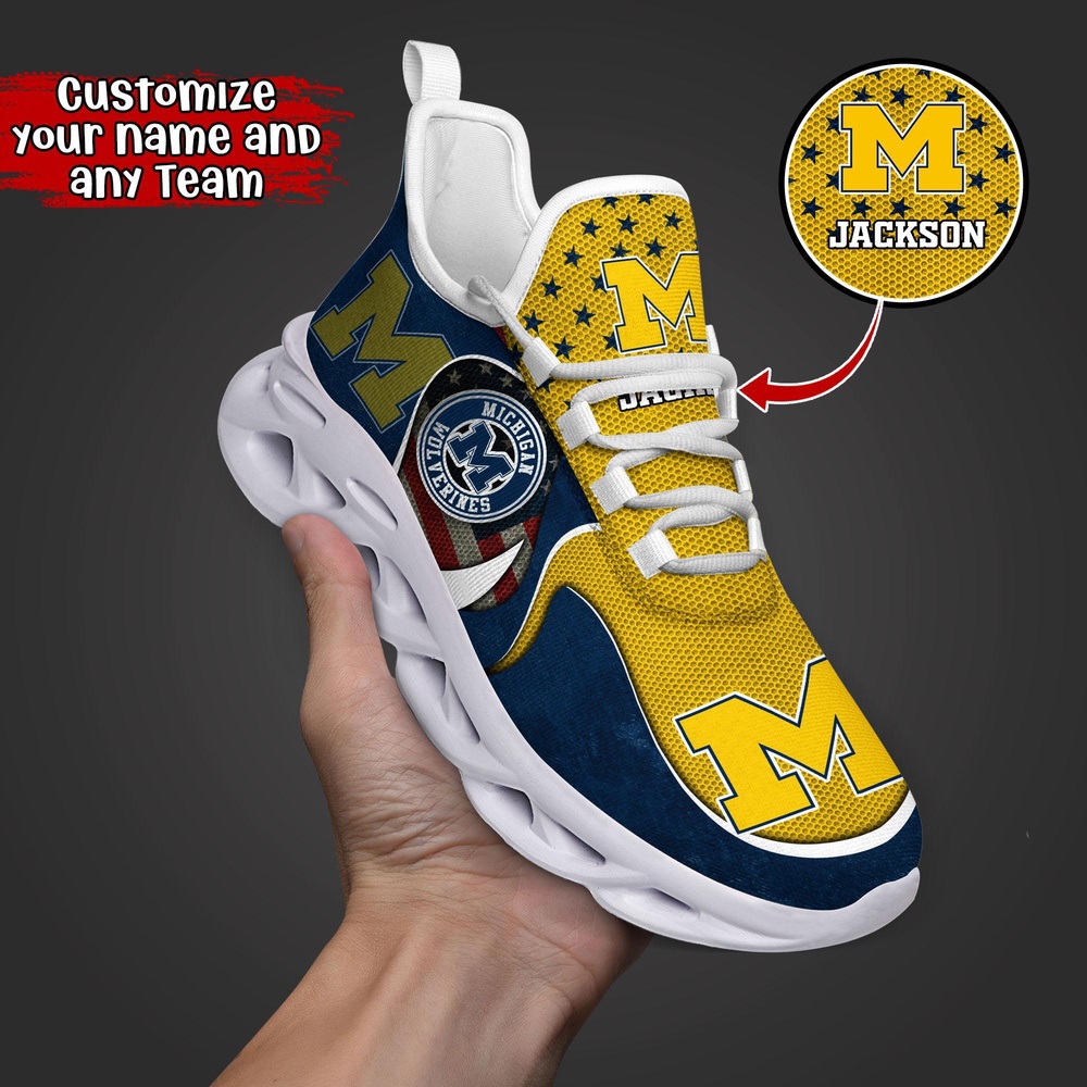 Customized NCAA Michigan Wolverines Sneaker Max Soul Shoes Stride Glamorous Soul Customized NCAA Michigan Wolverines Sneaker Max Soul Shoes Stride Glamorous Soul