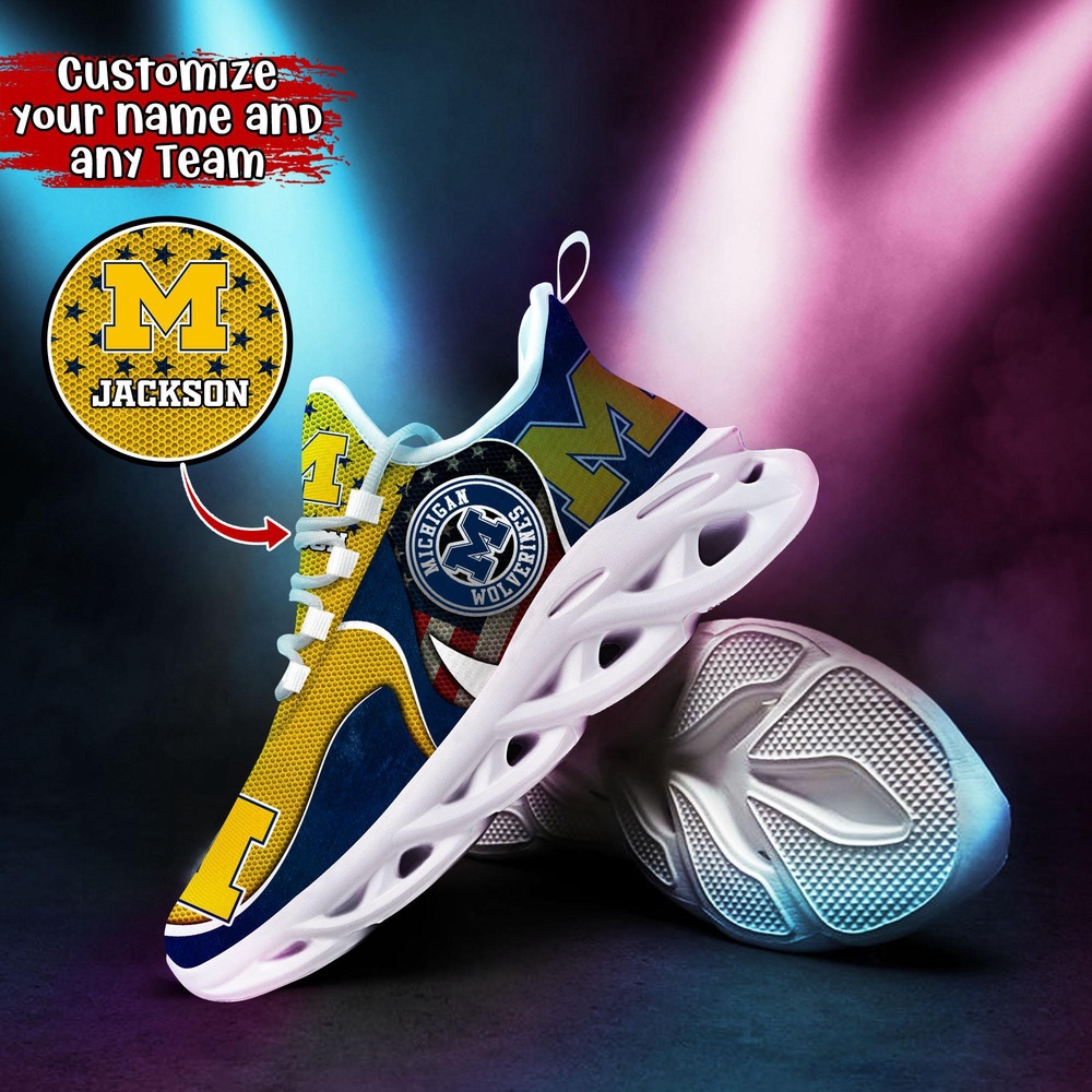 Customized NCAA Michigan Wolverines Sneaker Max Soul Shoes Stride Glamorous Soul Customized NCAA Michigan Wolverines Sneaker Max Soul Shoes Stride Glamorous Soul