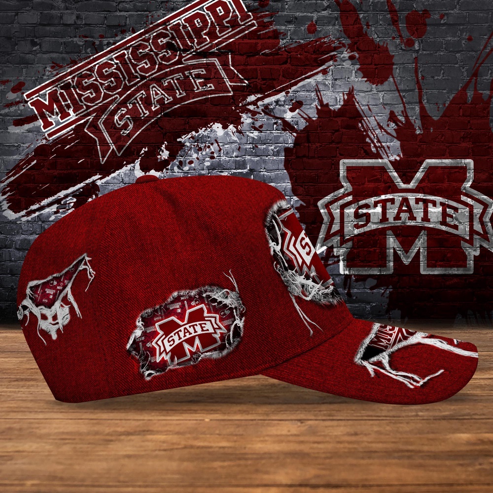 Customized NCAA Mississippi State Bulldogs Baseball Cap Chic Vibes in Headwear Customized NCAA Mississippi State Bulldogs Baseball Cap Chic Vibes in Headwear