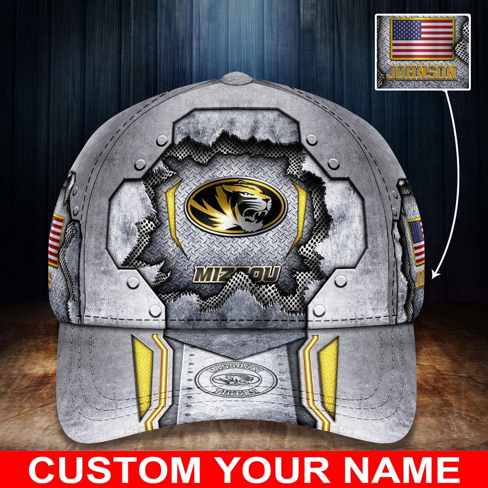 Customized NCAA Missouri Tigers Baseball Cap Sleek Layers of Style