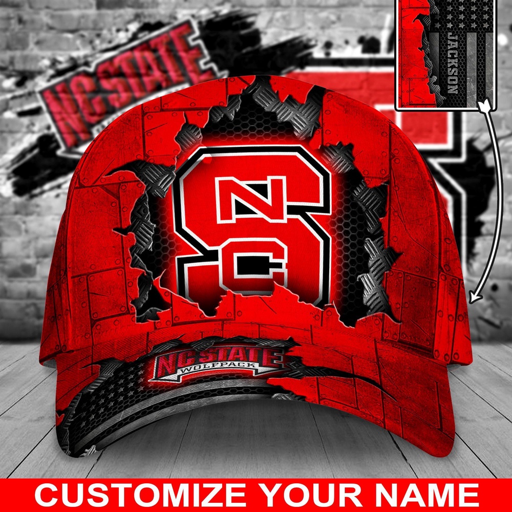 Customized NCAA NC State Wolfpack Baseball Cap Comfy Magic Headpiece