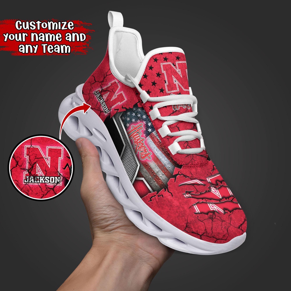 Customized NCAA Nebraska Cornhuskers Sneaker Max Soul Shoes Sneaker Elegance Fusion Customized NCAA Nebraska Cornhuskers Sneaker Max Soul Shoes Sneaker Elegance Fusion