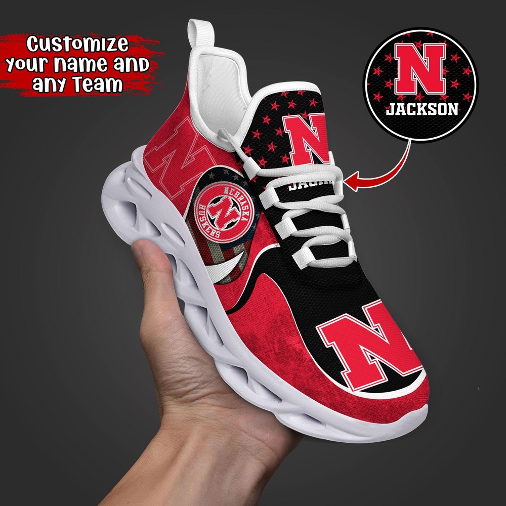 Customized NCAA Nebraska Cornhuskers Sneaker Max Soul Shoes Stride Glamorous Soul Customized NCAA Nebraska Cornhuskers Sneaker Max Soul Shoes Stride Glamorous Soul