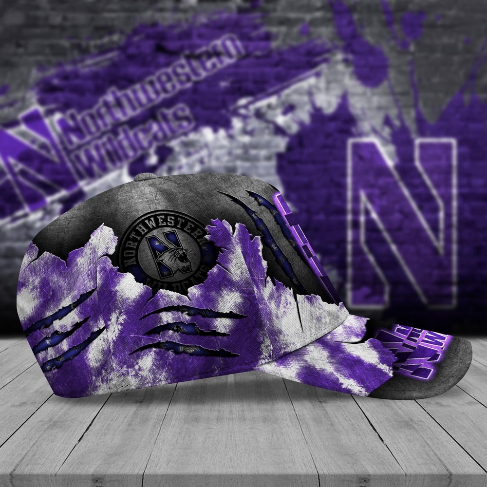 Customized NCAA Northwestern Wildcats Baseball Cap Signature Urban Style