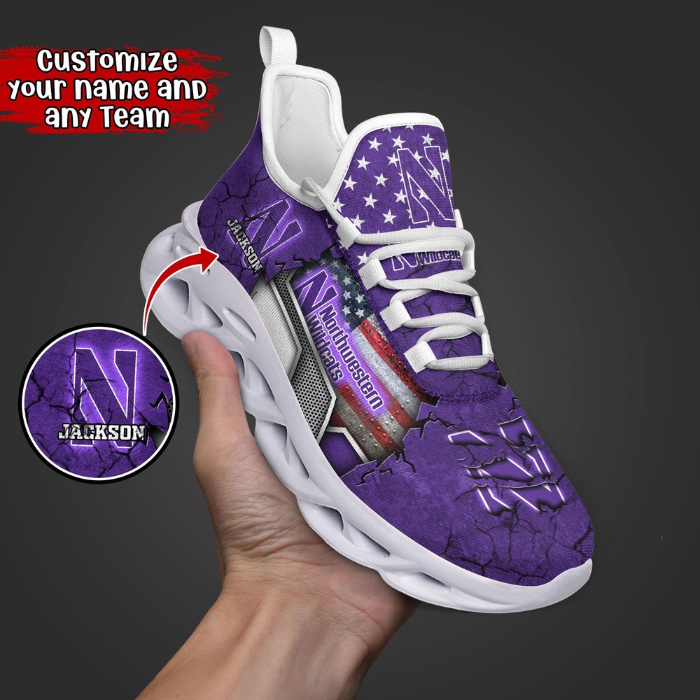 Customized NCAA Northwestern Wildcats Sneaker Max Soul Shoes Stride In Style Customized NCAA Northwestern Wildcats Sneaker Max Soul Shoes Stride In Style