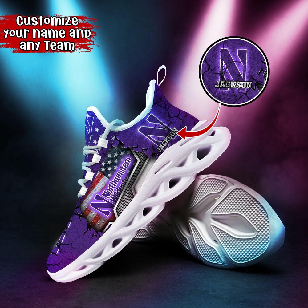 Customized NCAA Northwestern Wildcats Sneaker Max Soul Shoes Stride In Style Customized NCAA Northwestern Wildcats Sneaker Max Soul Shoes Stride In Style