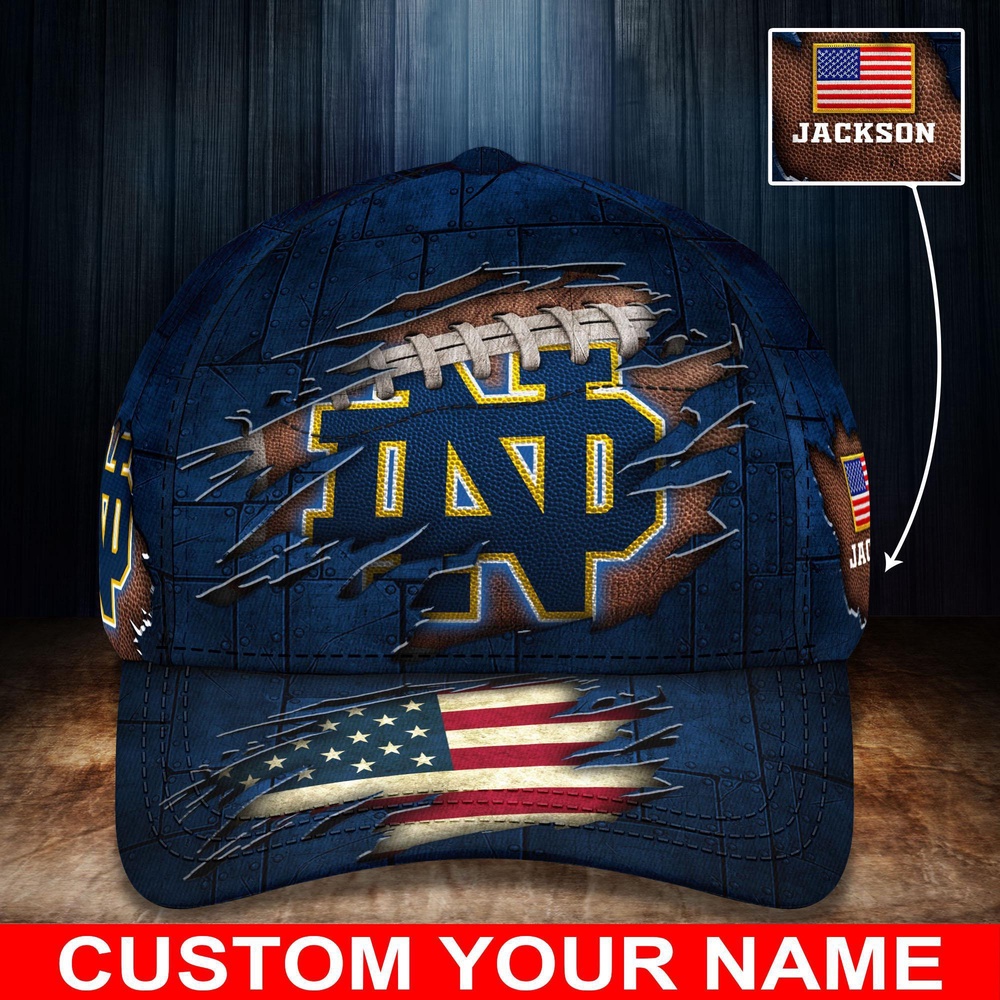Customized NCAA Notre Dame Fighting Irish Baseball Cap Casual Elegance Threads Customized NCAA Notre Dame Fighting Irish Baseball Cap Casual Elegance Threads