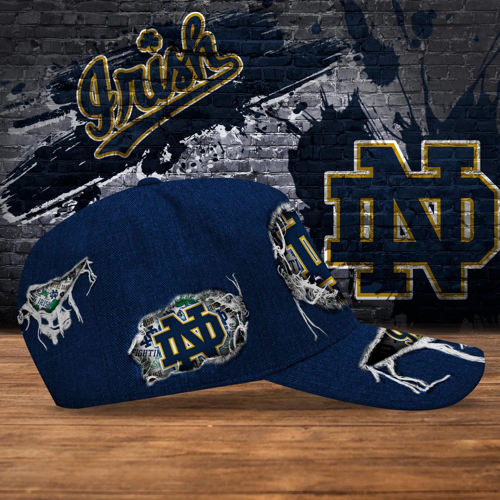 Customized NCAA Notre Dame Fighting Irish Baseball Cap Chic Vibes in Headwear Customized NCAA Notre Dame Fighting Irish Baseball Cap Chic Vibes in Headwear