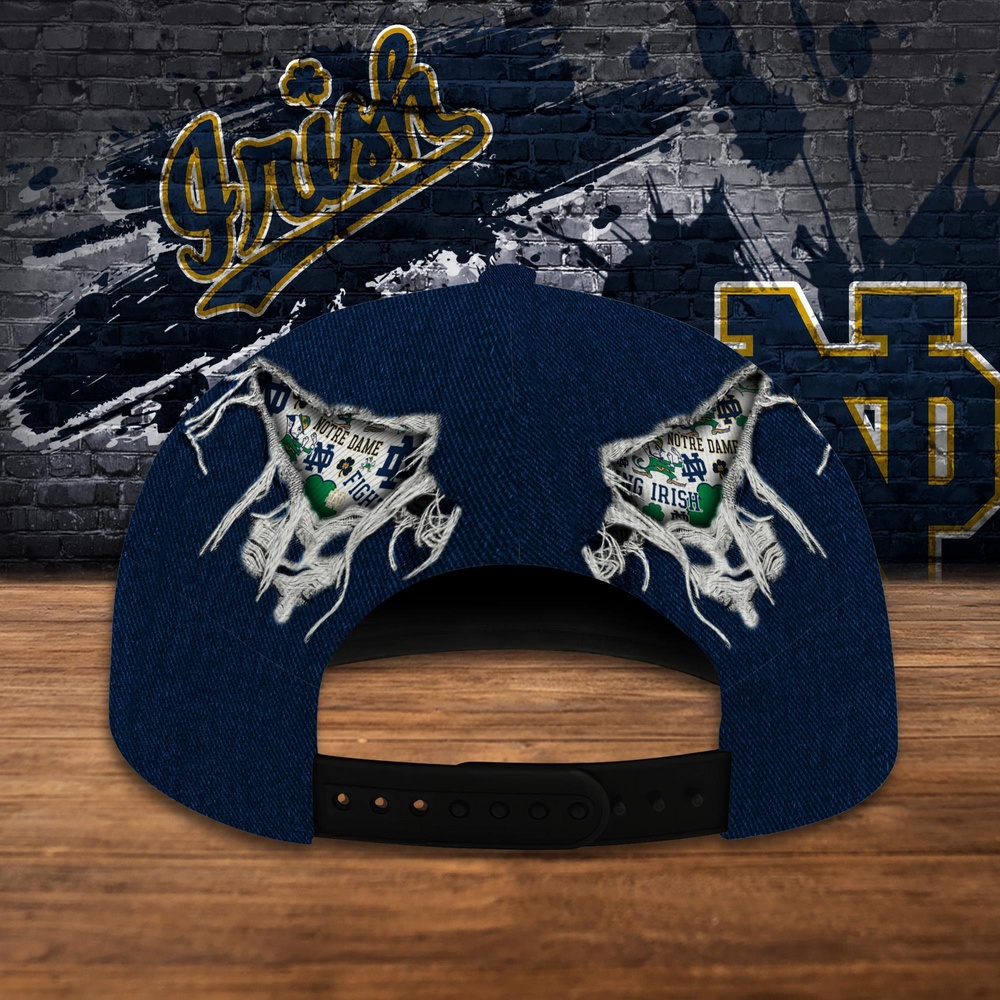 Customized NCAA Notre Dame Fighting Irish Baseball Cap Chic Vibes in Headwear Customized NCAA Notre Dame Fighting Irish Baseball Cap Chic Vibes in Headwear