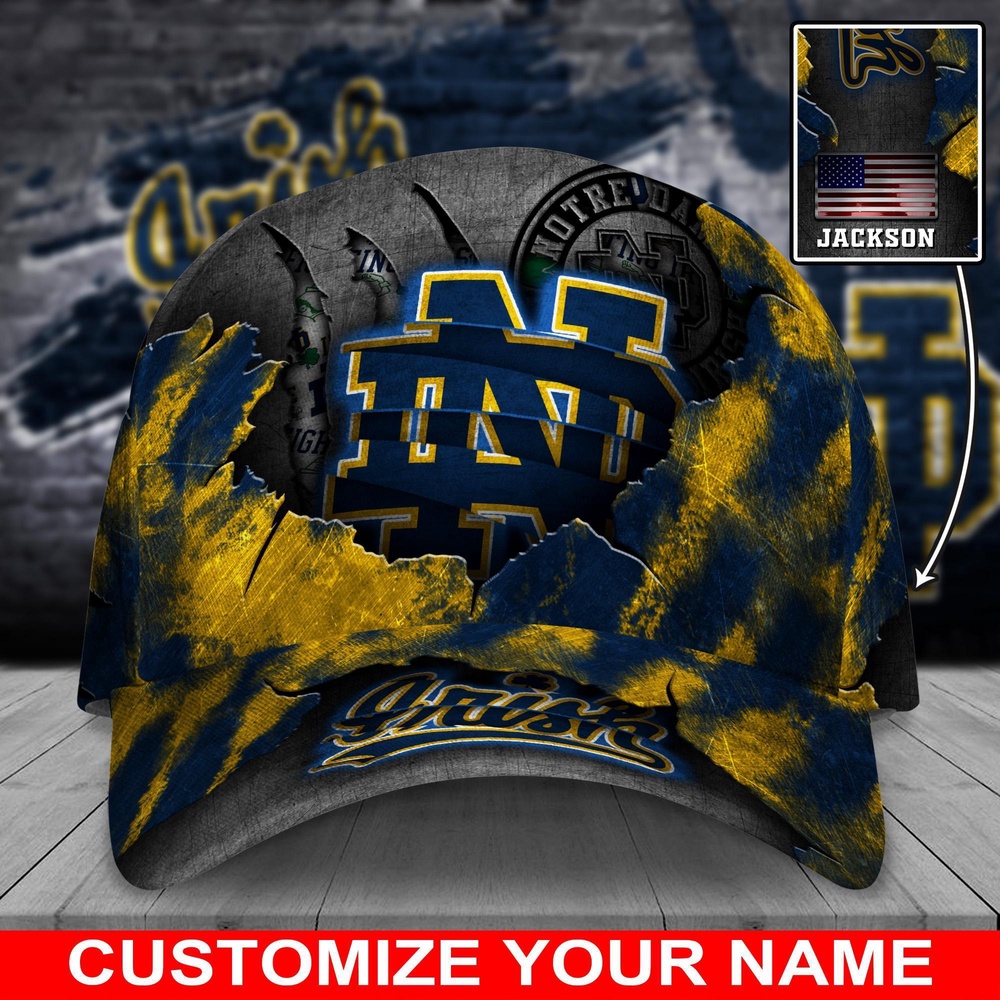 Customized NCAA Notre Dame Fighting Irish Baseball Cap Signature Urban Style Customized NCAA Notre Dame Fighting Irish Baseball Cap Signature Urban Style